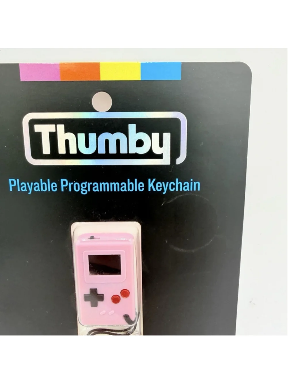 TinyCircuits THUMBY Pink Playable Programmable Keychain OLED Game Console NEW